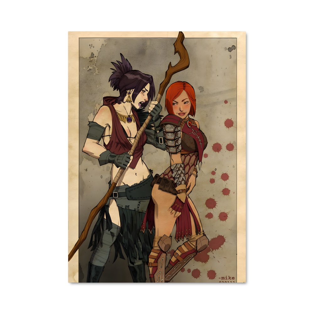 Poster L'Alliance des Guerrières – affiche Dragon age